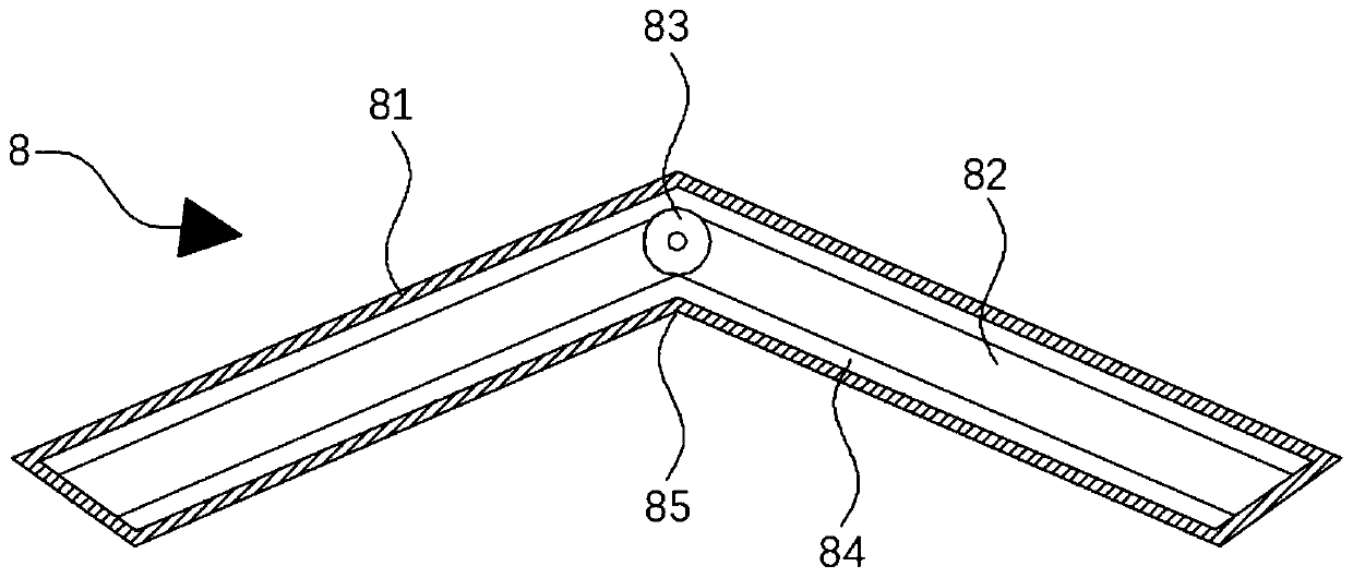 Flame-retardant isolation frame for preventing jump fire in forest