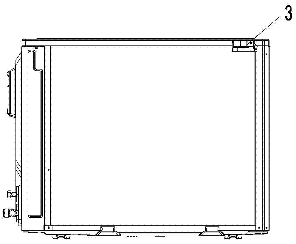 Lifting handle mounting structure of air conditioner outdoor unit and air conditioner