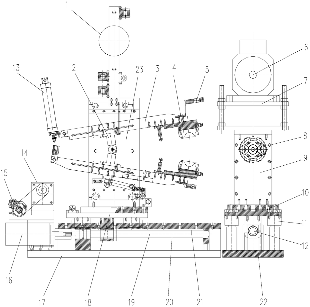 Automatic abrasive band polishing special machine of general machine crankshaft