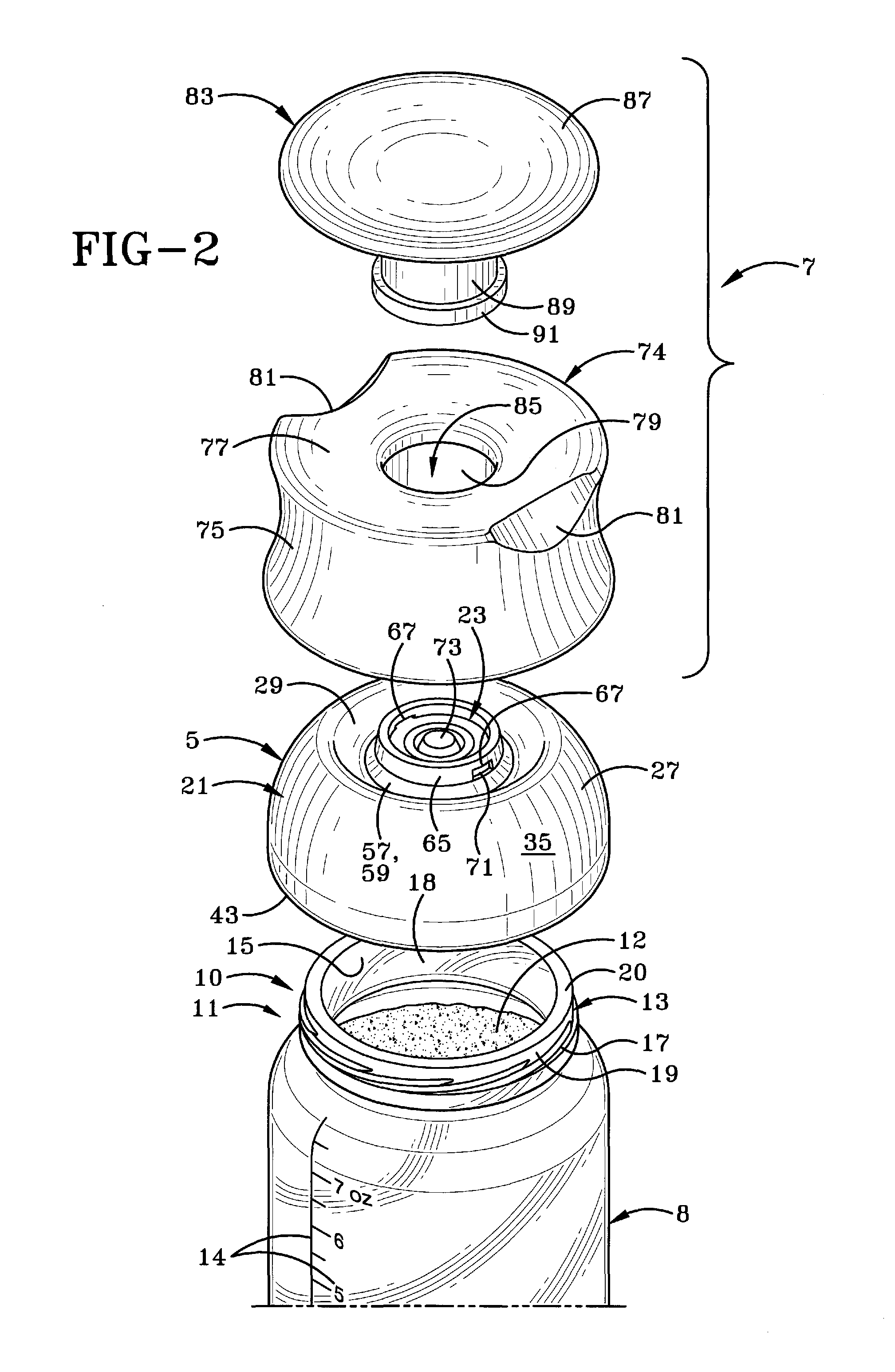 Vacuum lid for use with baby food jars