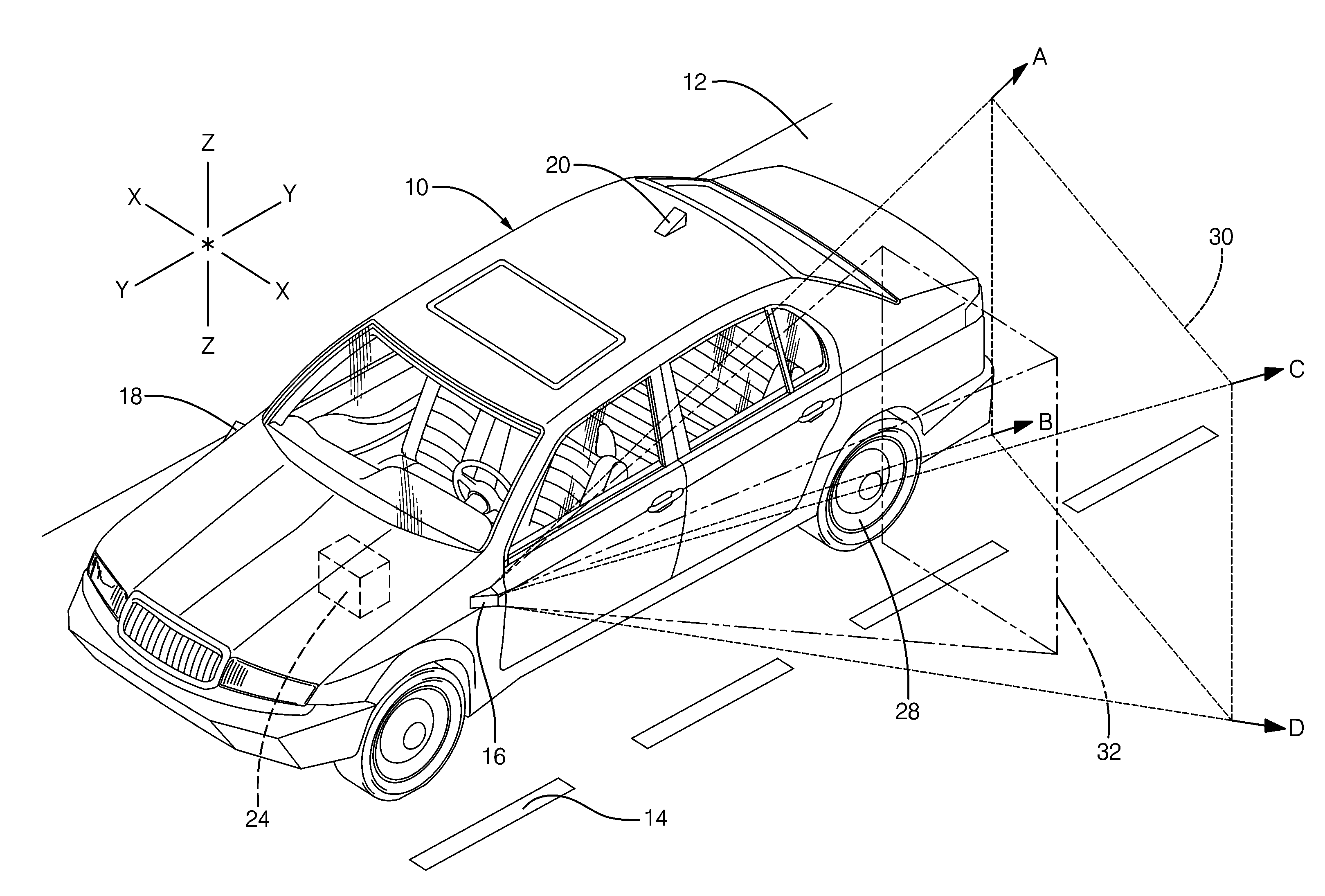 Electronic side view display system