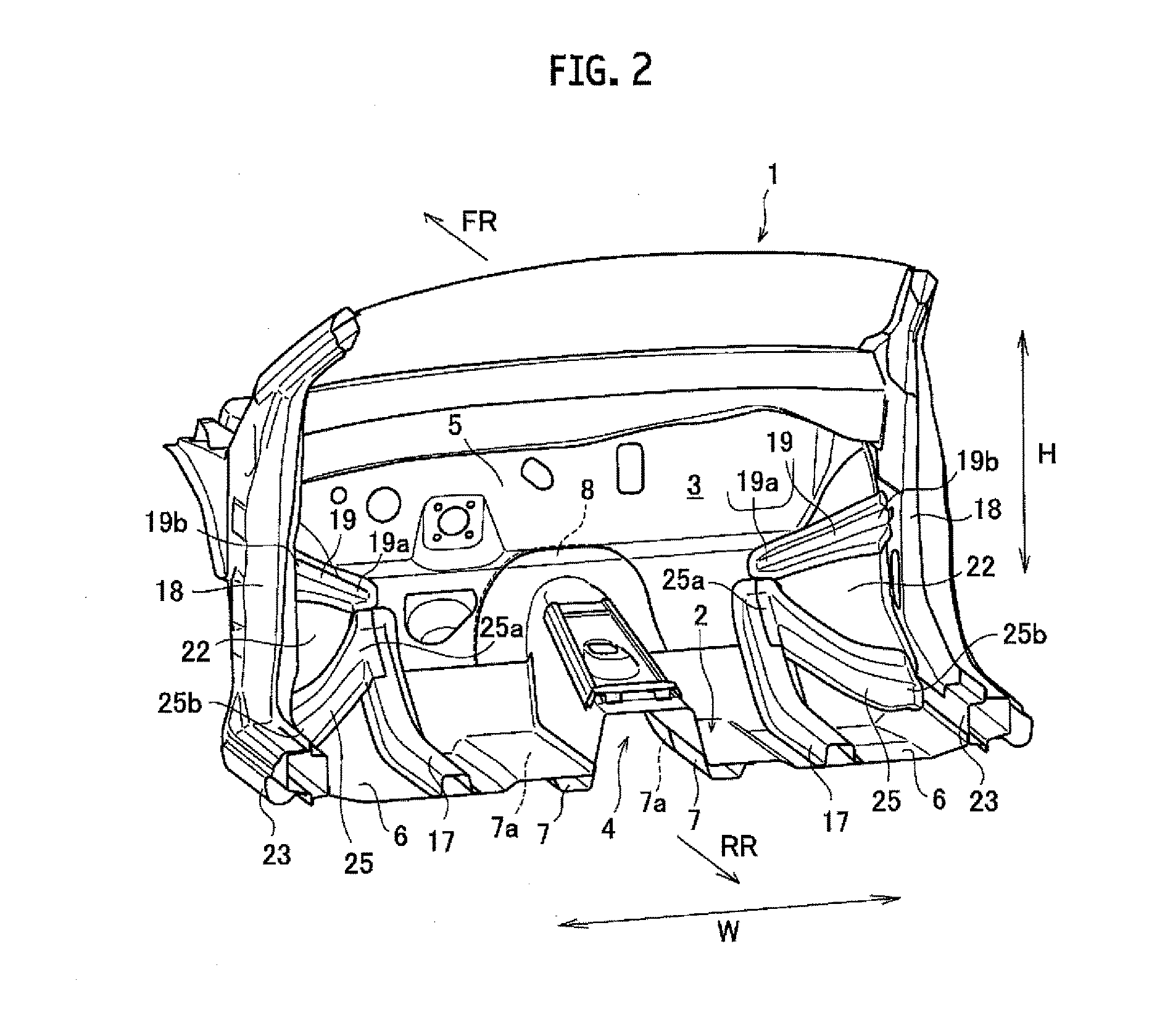 Vehicle body front section structure