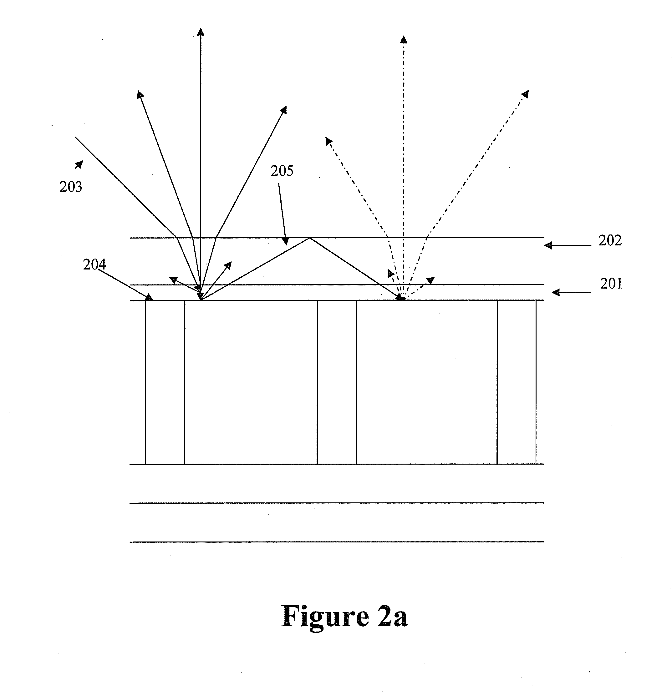 Display devices having micro-reflectors and color filters