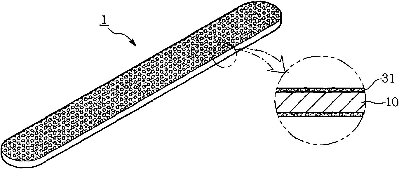 Nail file and method of manufacturing the same