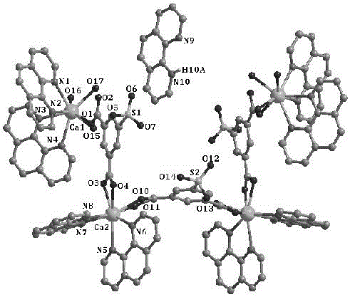 Preparation method of U-shaped asymmetric non-linear optical inorganic-organic hybrid material