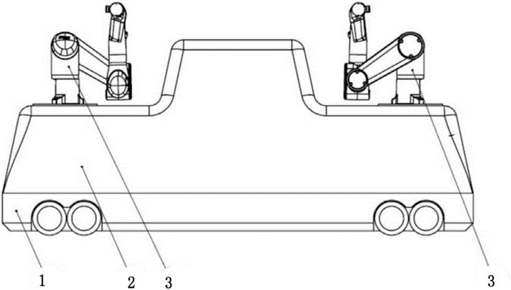 Rail vehicle bottom cleaning equipment