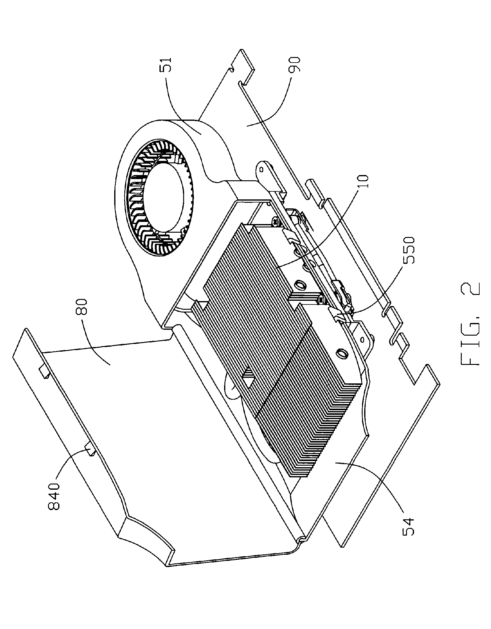 Video graphics array (VGA) card assembly