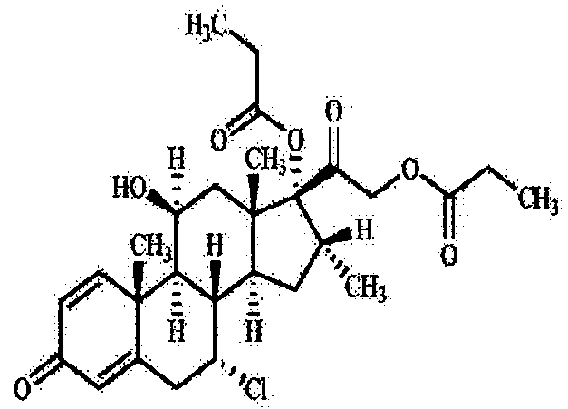 A kind of cream preparation containing aclomethasone dipropionate