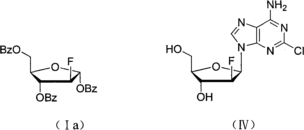 Method for preparing fluoro alpha-D-arabinofuranose compound