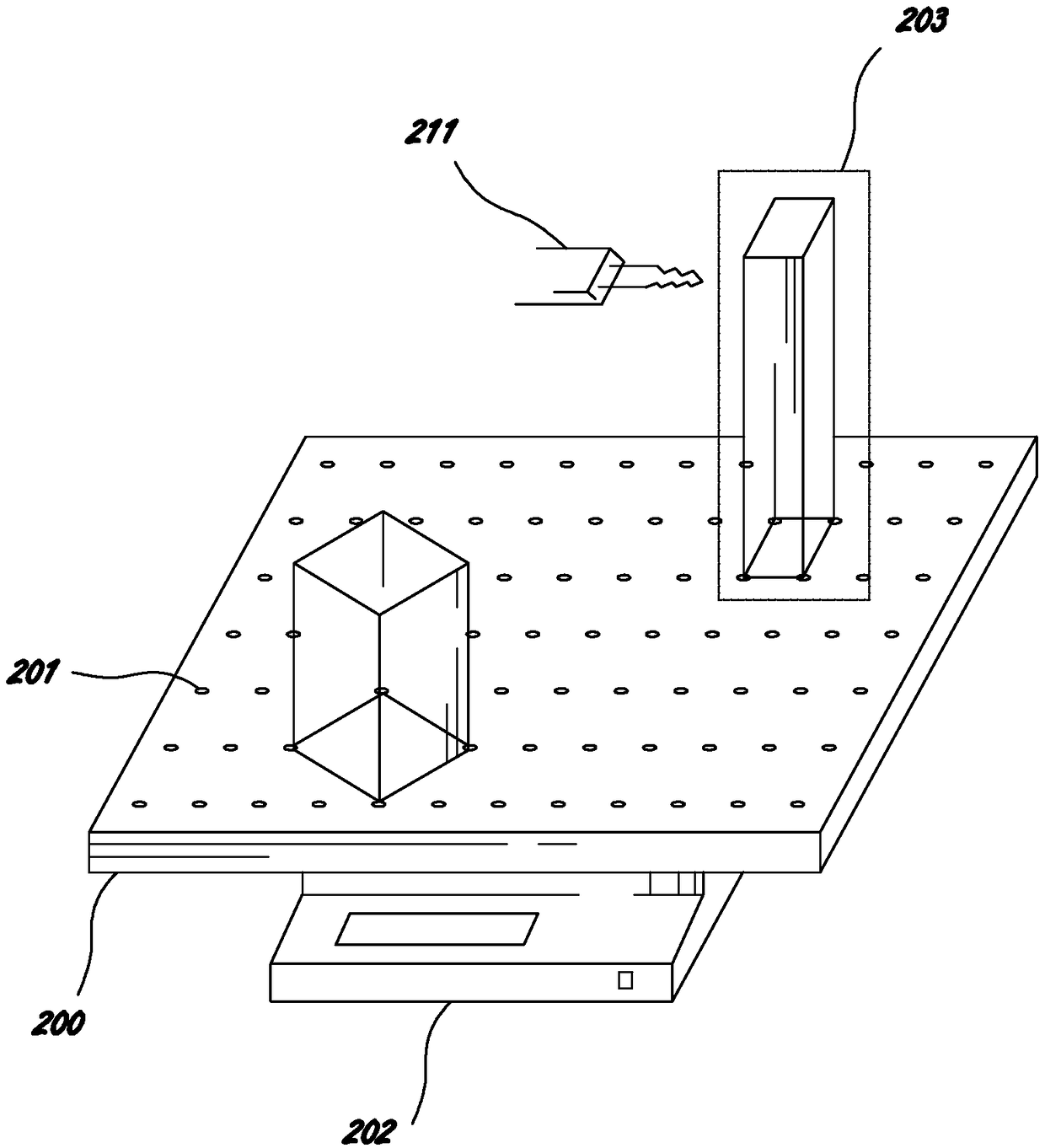 Testing device and testing method for fire propagation characteristic for building exterior wall thermal insulation board