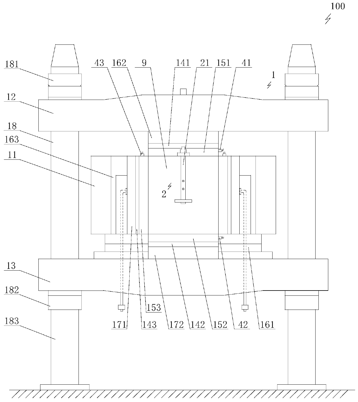 Multifunctional deep geothermal resource drilling and completion experiment device