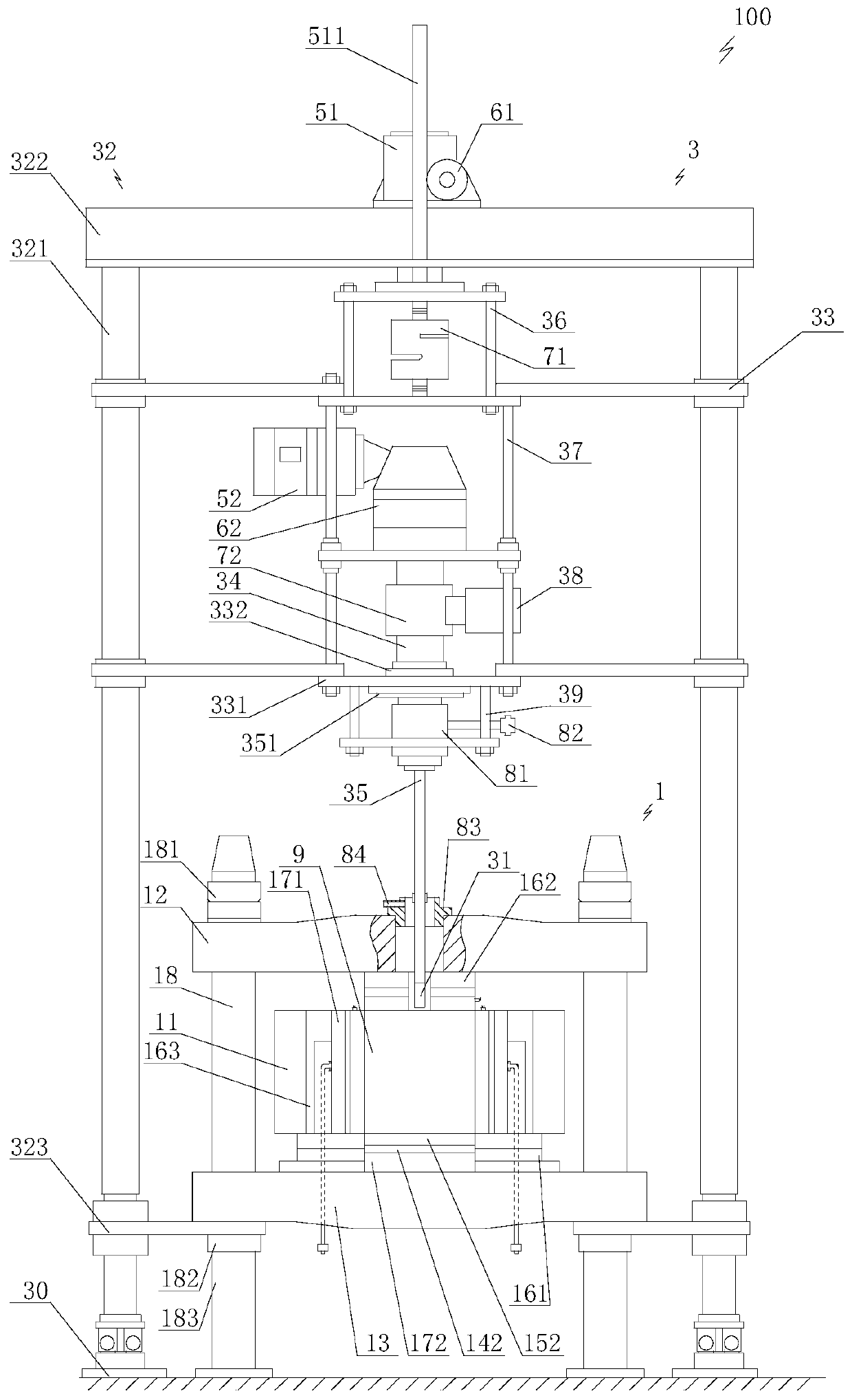 Multifunctional deep geothermal resource drilling and completion experiment device