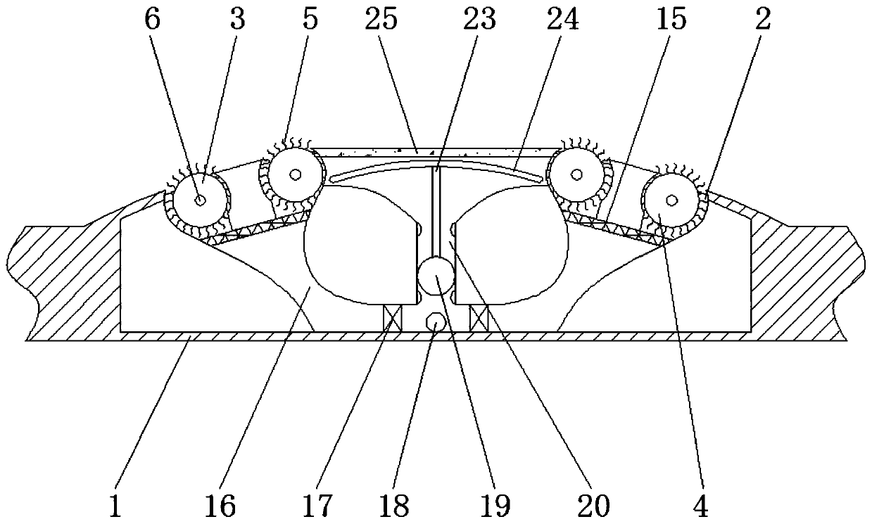 Assembly type precast concrete pavement slab component convenient for drainage for scenic spot