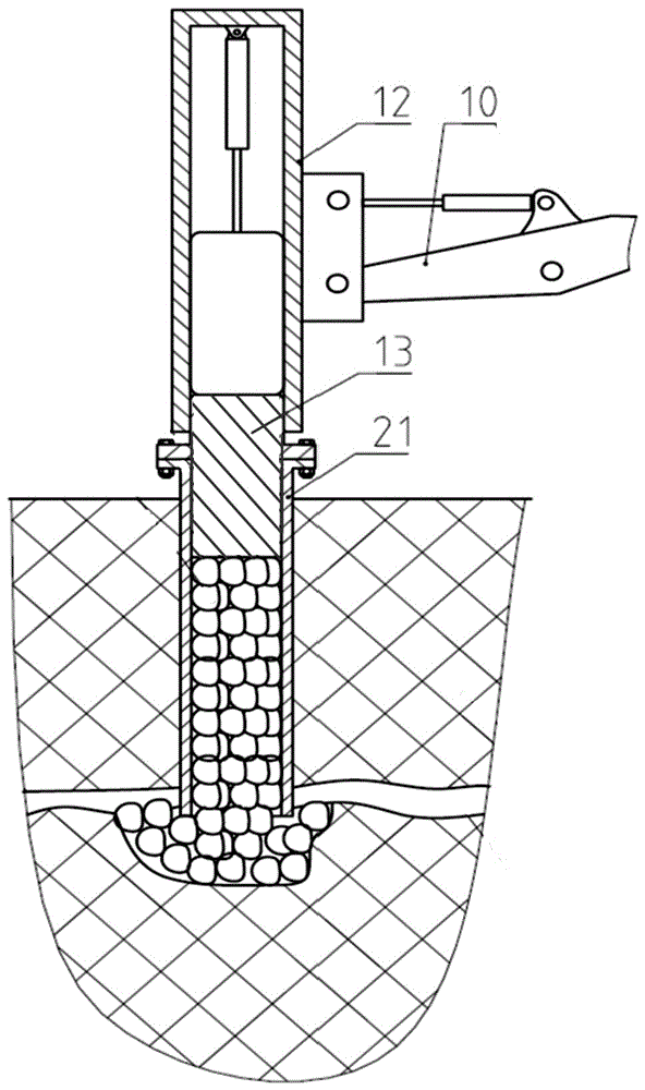 Equipment and method for reinforcing dike