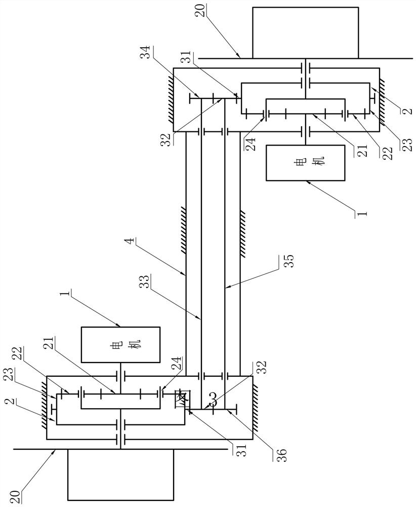 Wheel-side electric drive axle mechanical differential mechanism