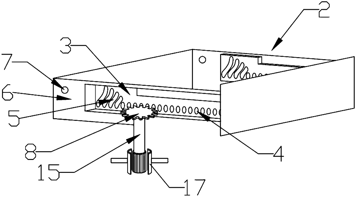 A push-pull structure of a switch cabinet