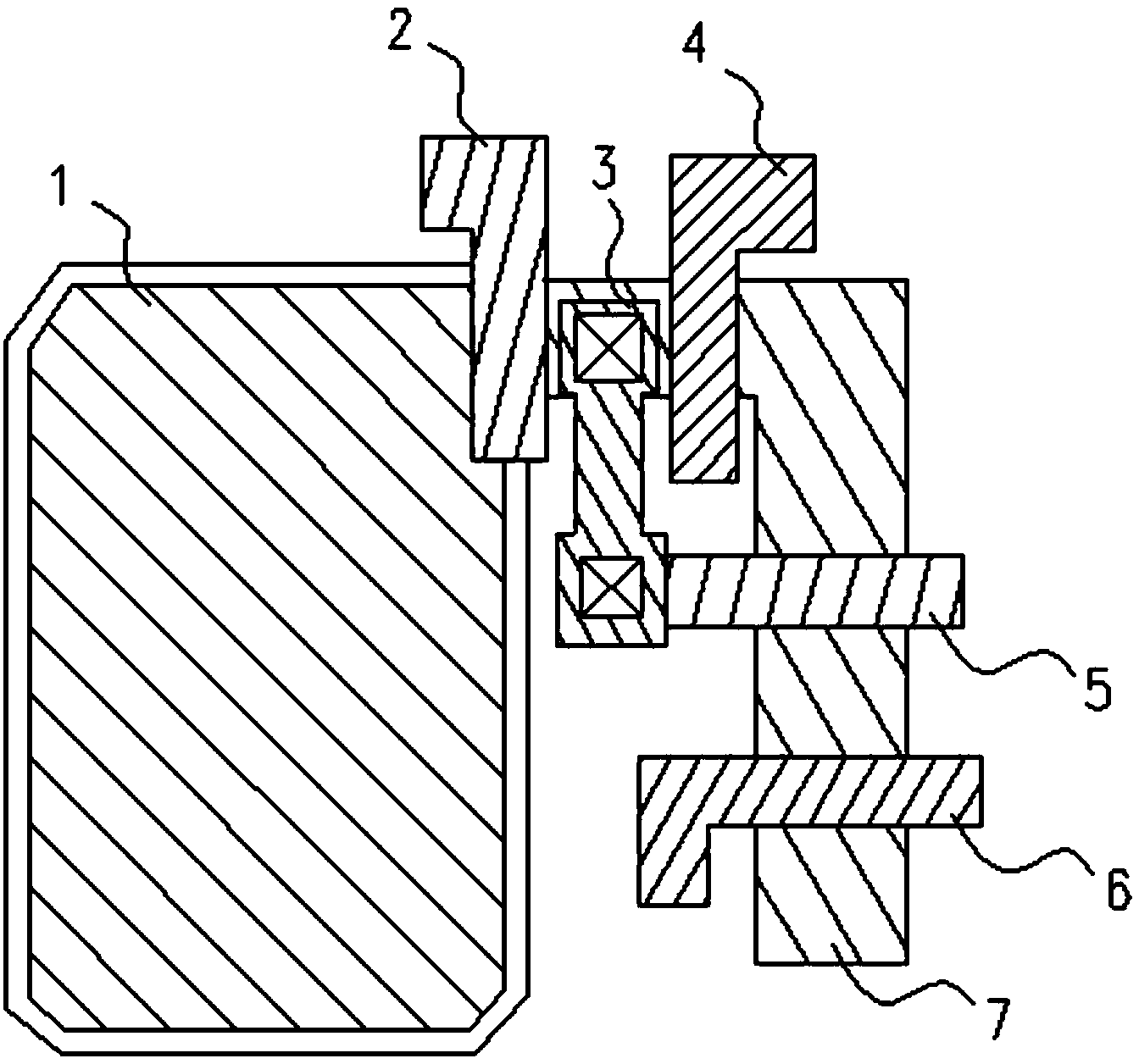 Transmission transistor structure