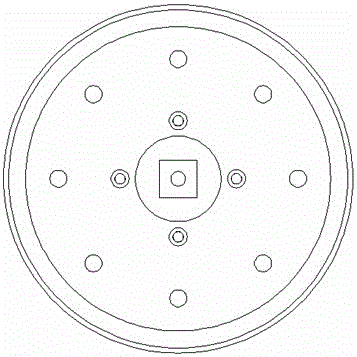 Wheel type permanent magnetic adsorption device