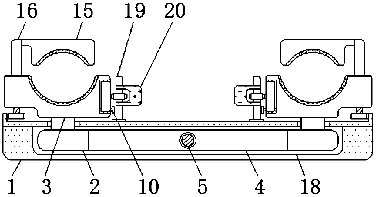 Fixing and supporting device for cardiac intervention operations