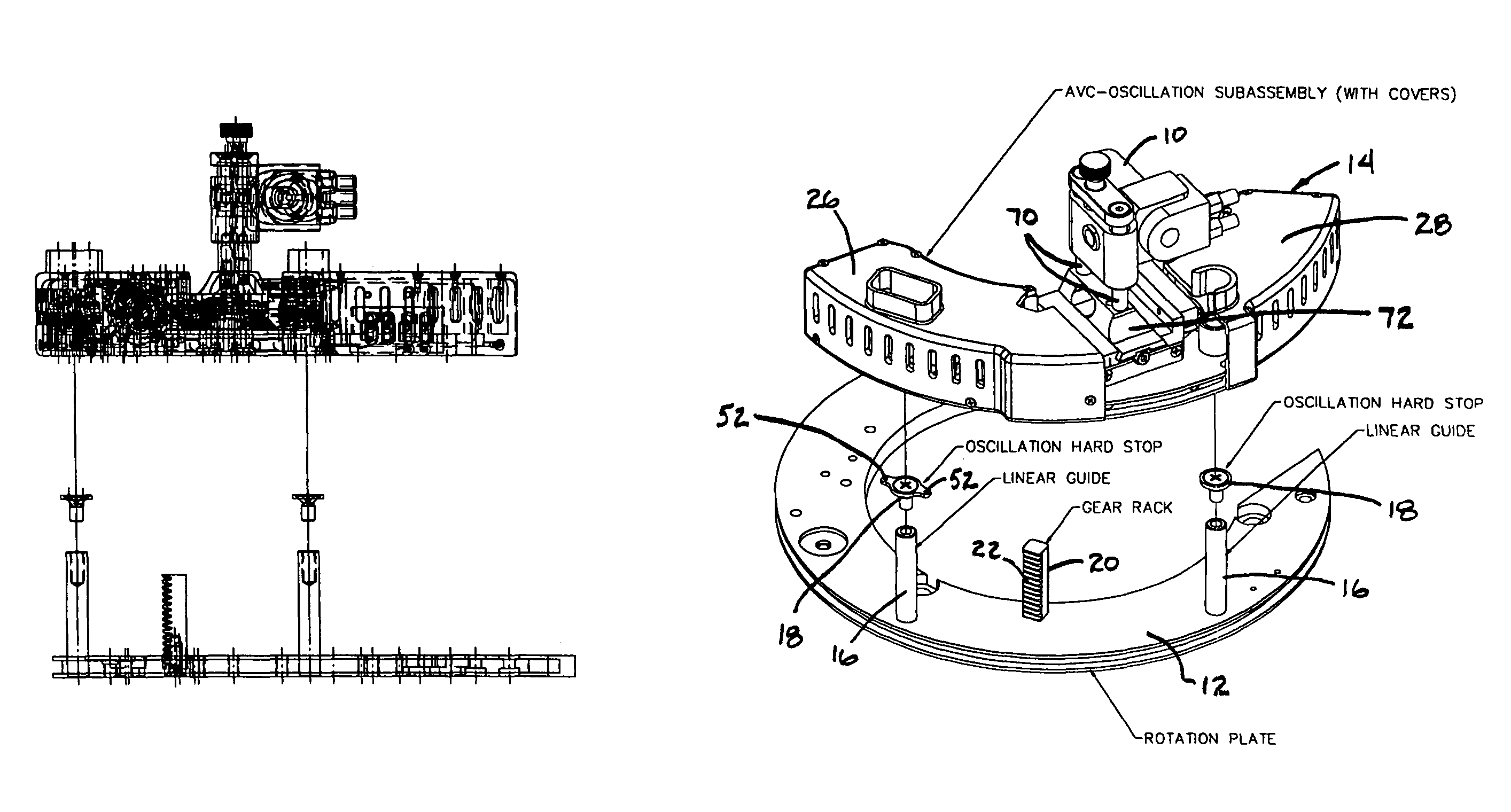 Integrated automatic voltage control (AVC) and oscillation control assembly for orbital welding applications