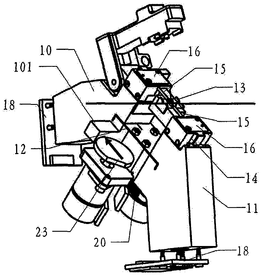 Wing-shaped optical fiber core adjustment structure