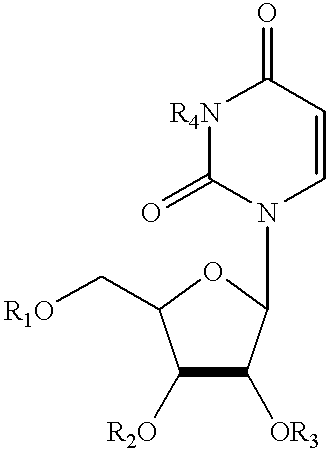 Treatment of chemotherapeutic agent and antiviral agent toxicity with acylated pyrimidine nucleosides