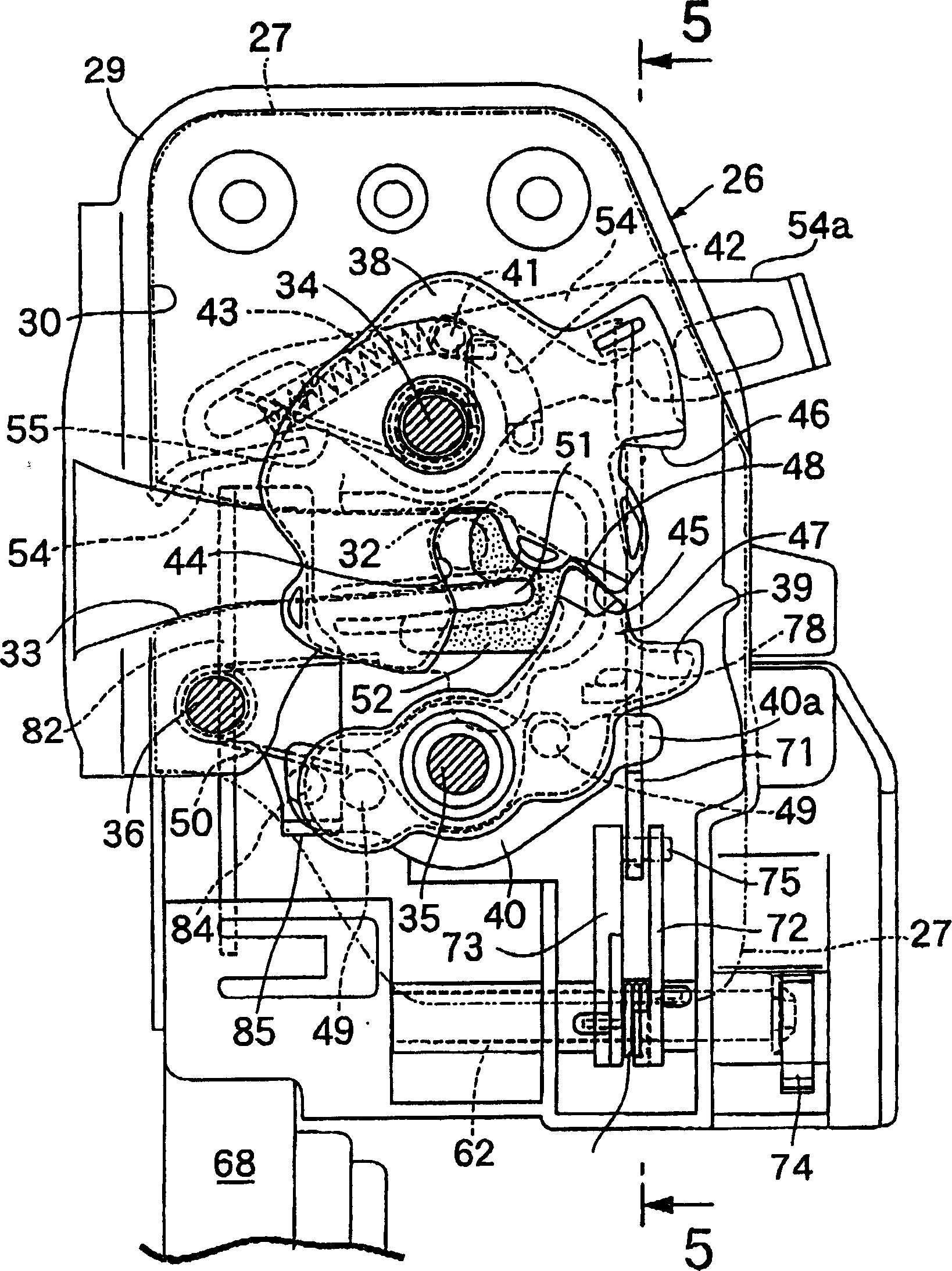 Door lock device for vehicle