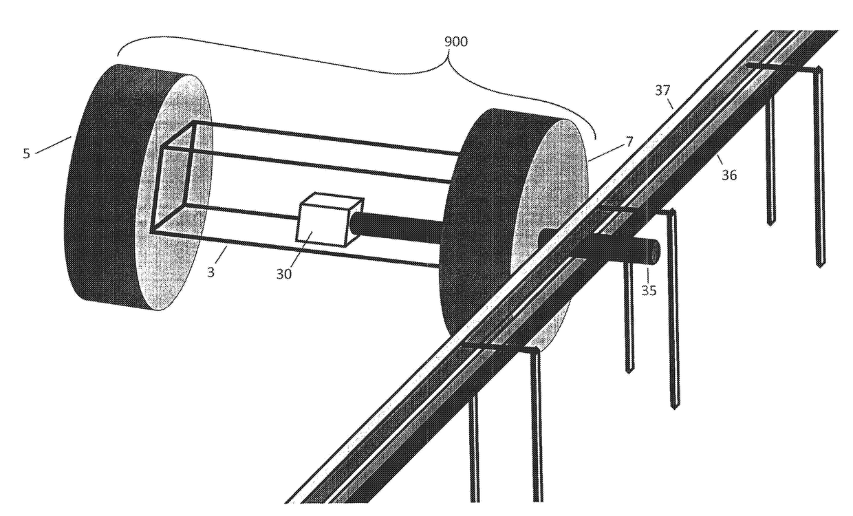 Apparatus and method for the autonomous transportation of goods and/or people