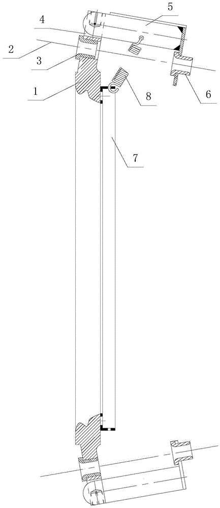 A wire break alarm device for cable twisted wire