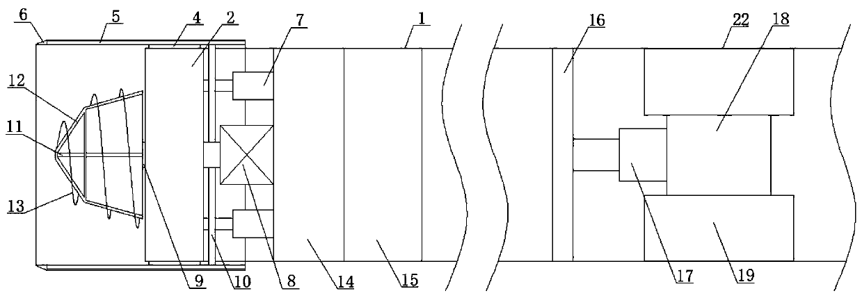 Shield tunneling machine for tunnel driving