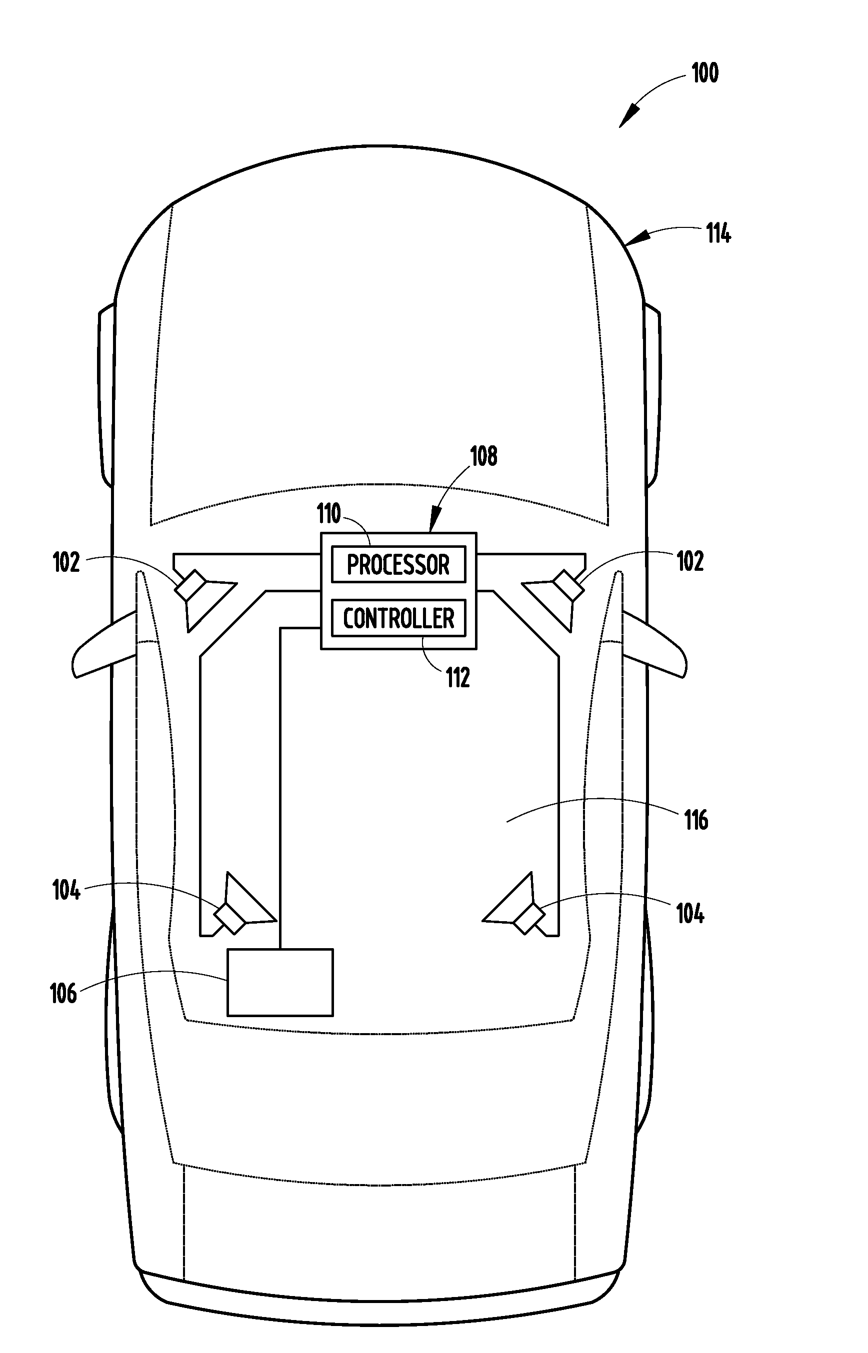 Audio system configured to fade audio outputs and method thereof