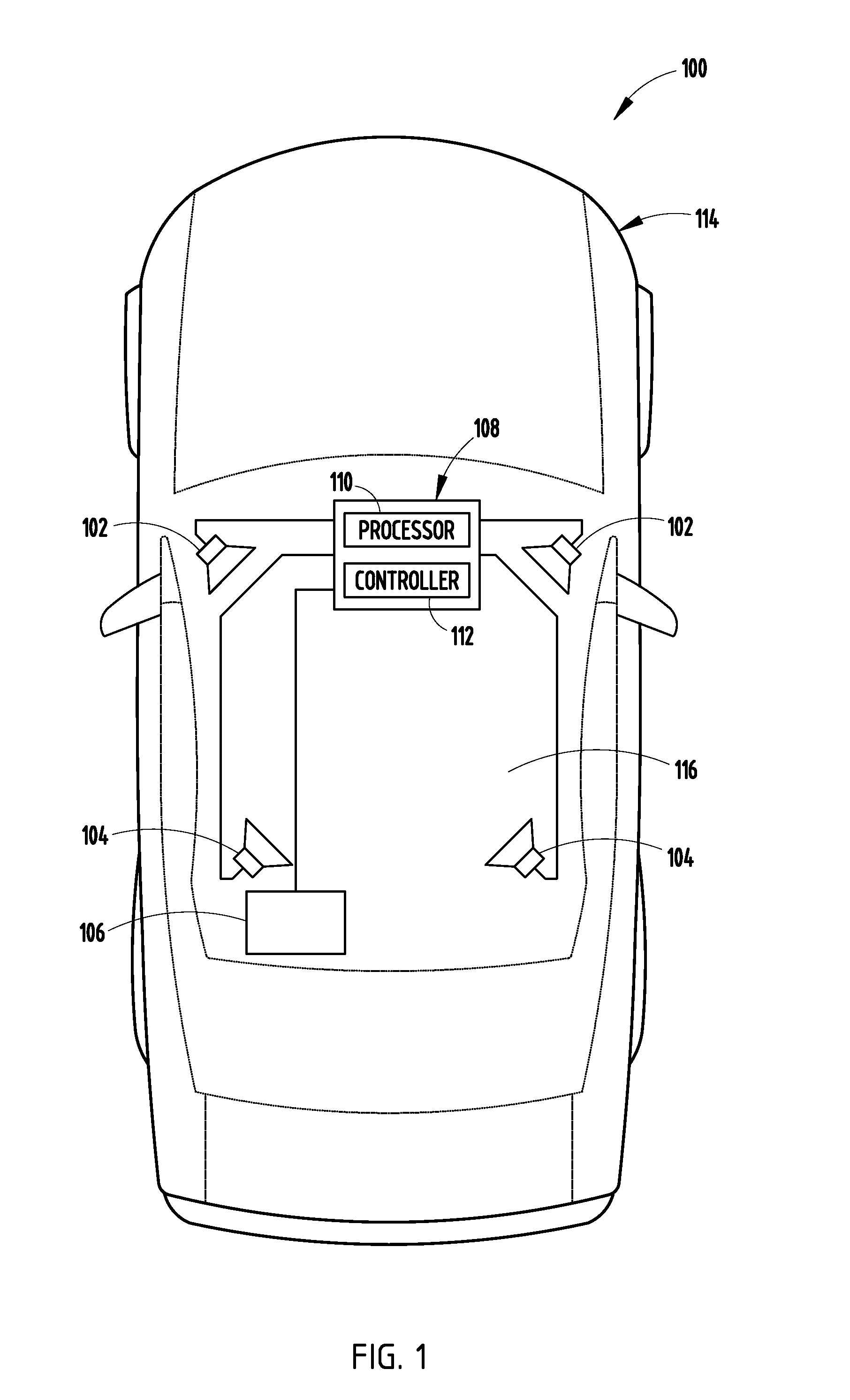 Audio system configured to fade audio outputs and method thereof