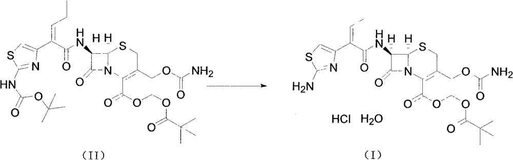 Method for preparing cefcapene pivoxil hydrochloride