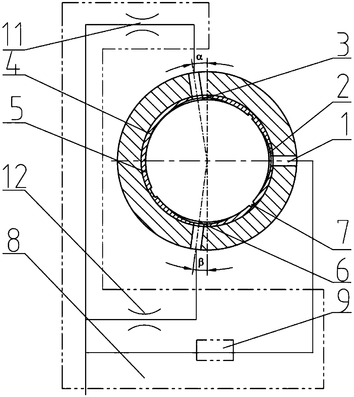 Oil film rigidity-adjustable fluid dynamic and static pressure slide bearing