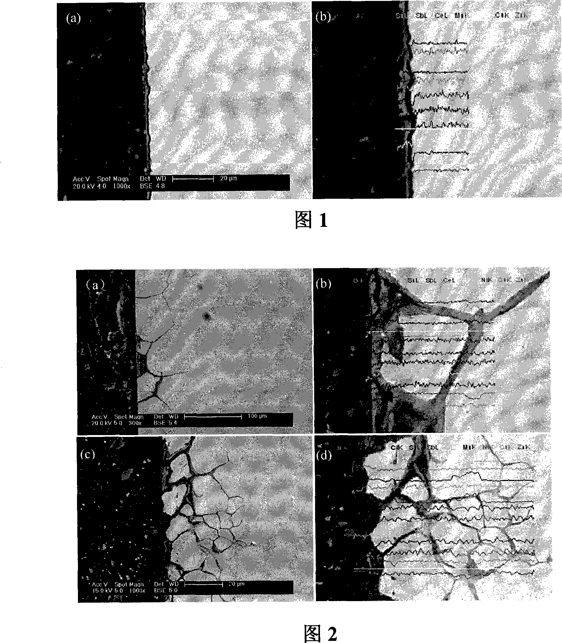 Tin-brass alloy containing rare earth