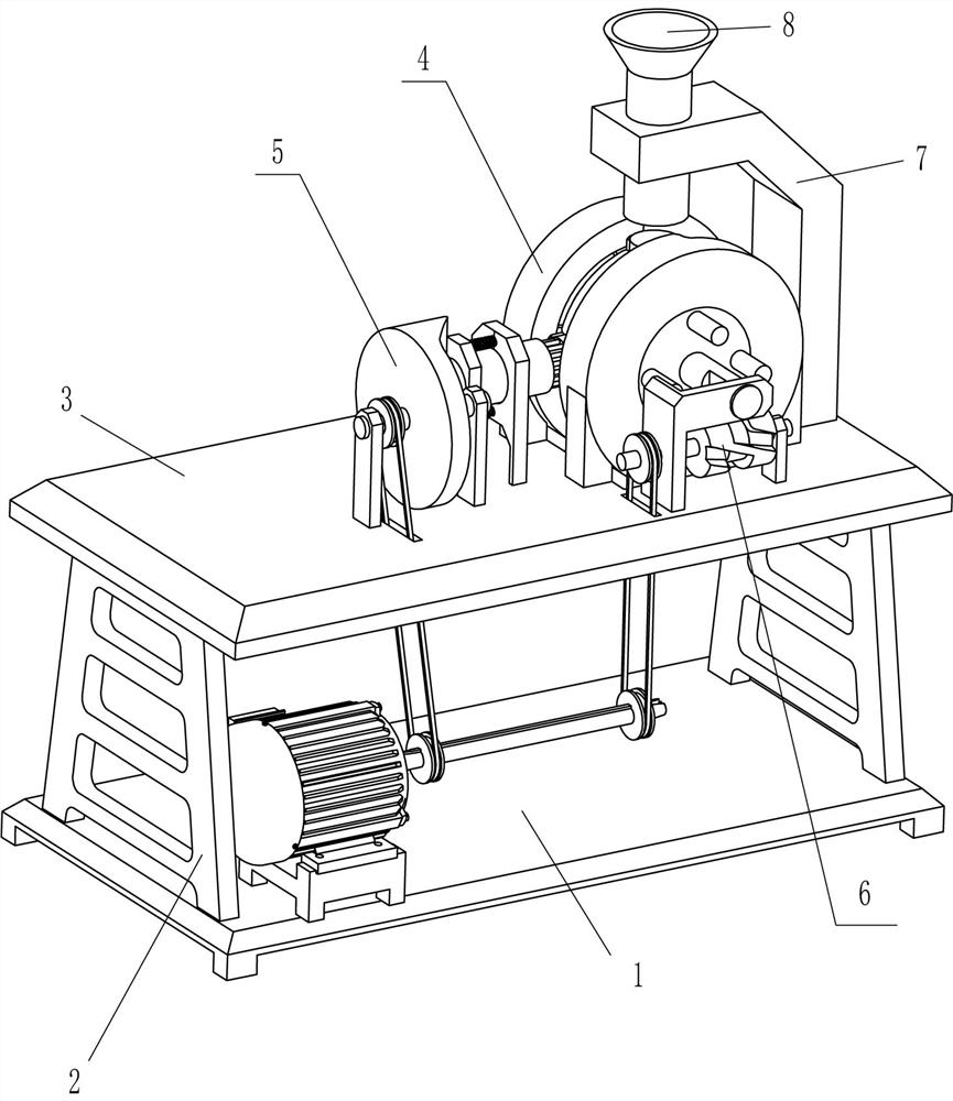 Badminton head hole-pressing device used for badminton making