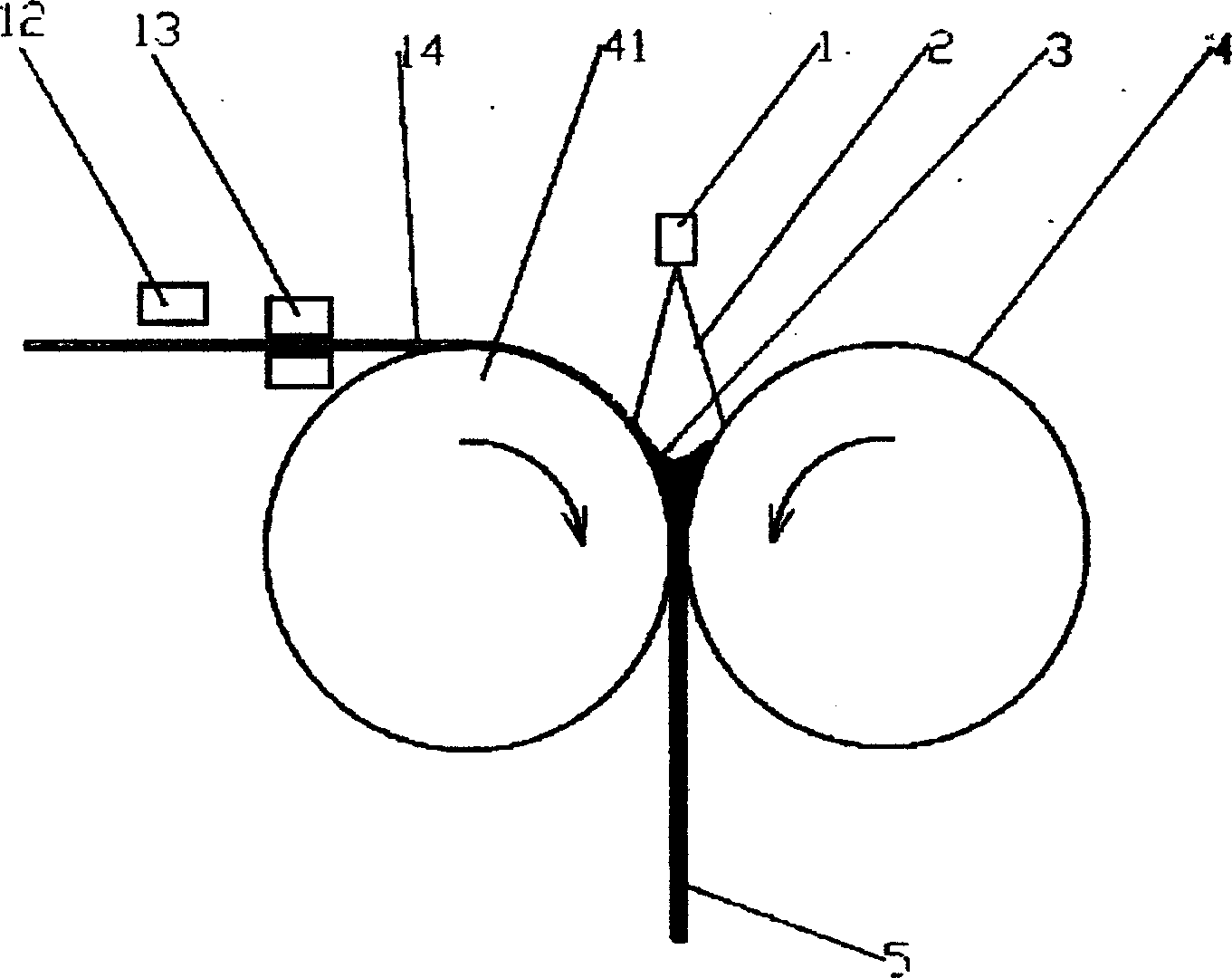 Process and apparatus for continuous producing double-metal thin plate, thin band by atomized metal ejection