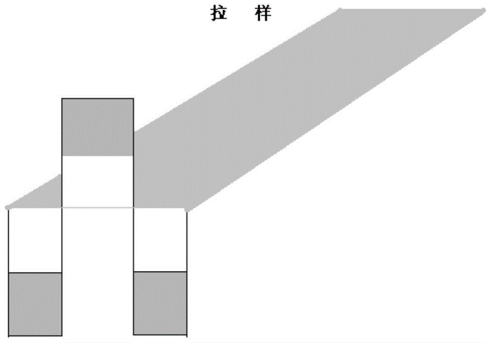 A kind of polyethylene film that is easy to be torn in a straight line and its preparation method