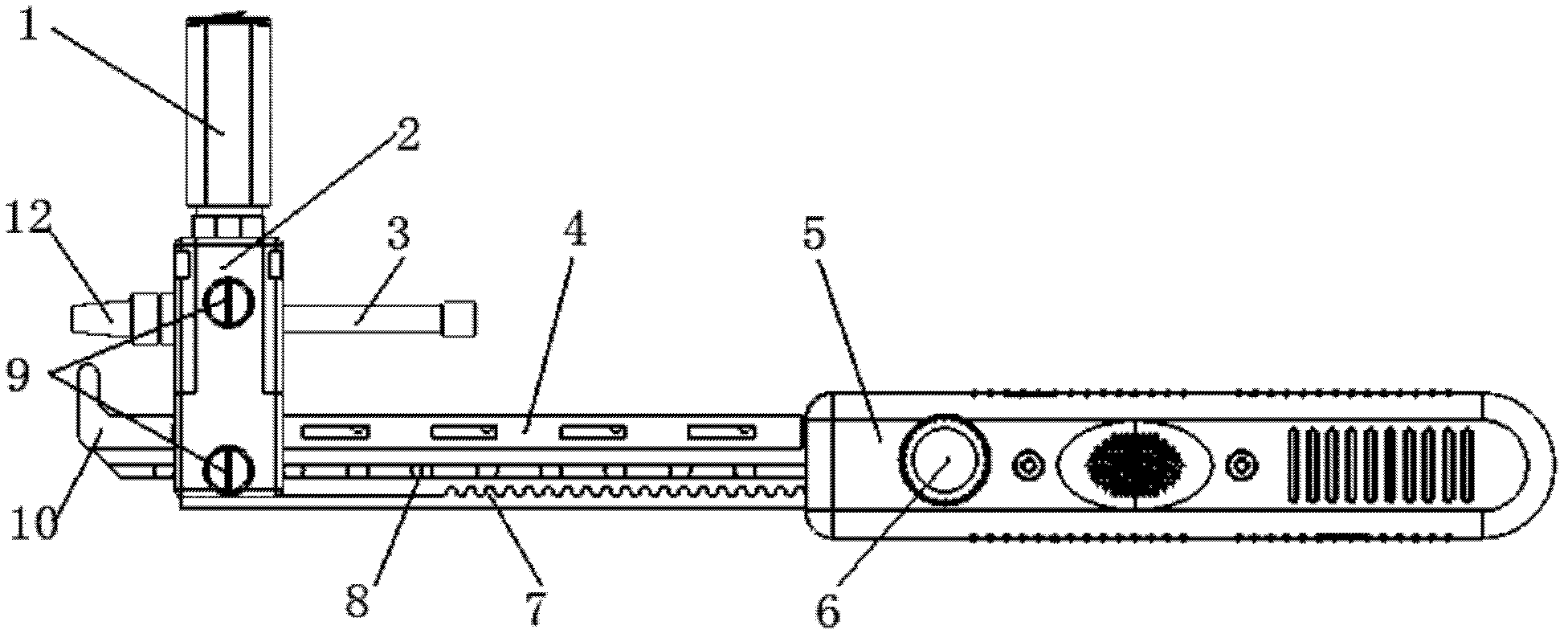 Pen type inner irradiation particle implanter