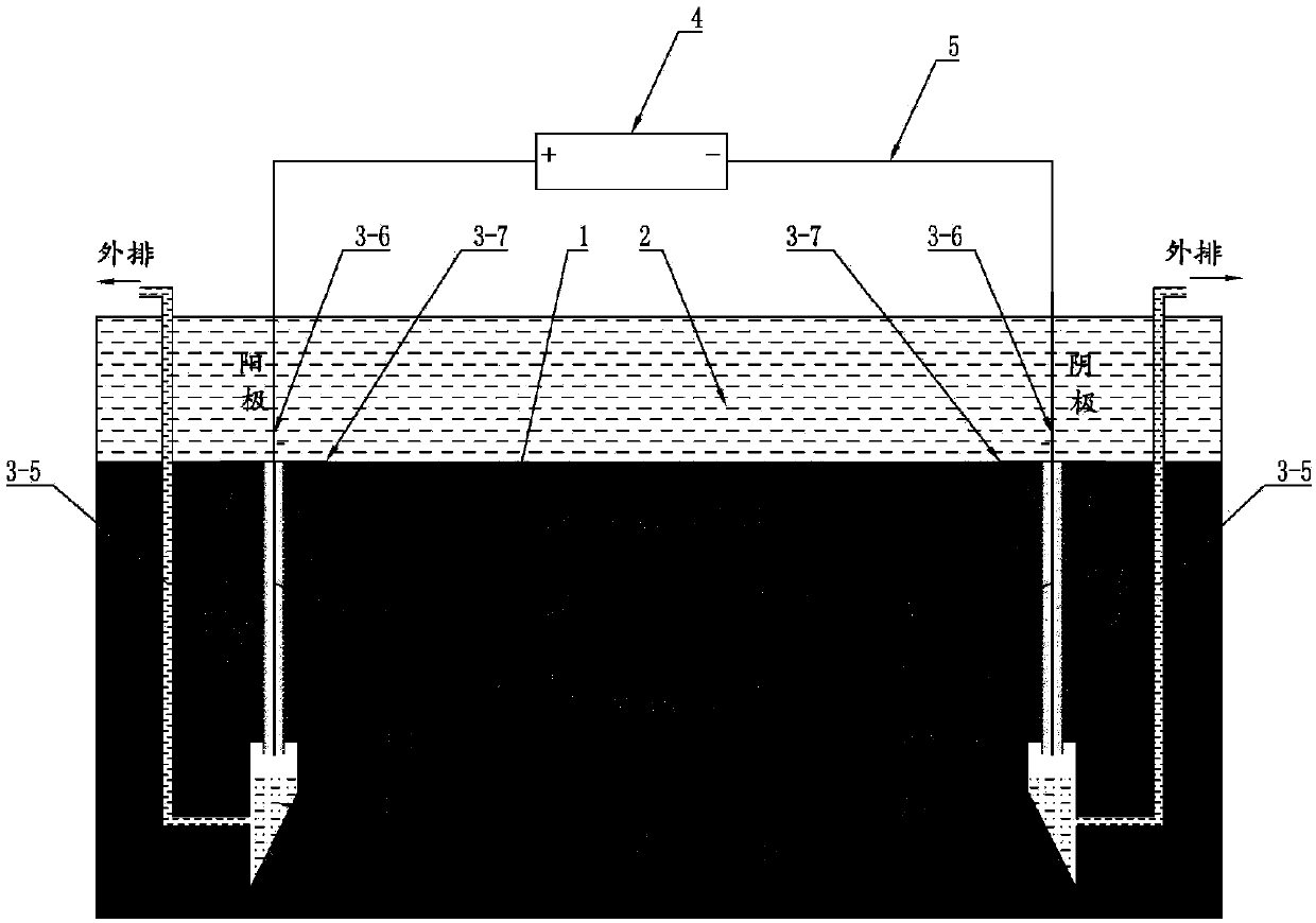 River-lake pollution bottom mud in-situ quantity reduction pollution cleaning device based on pore water guide discharging