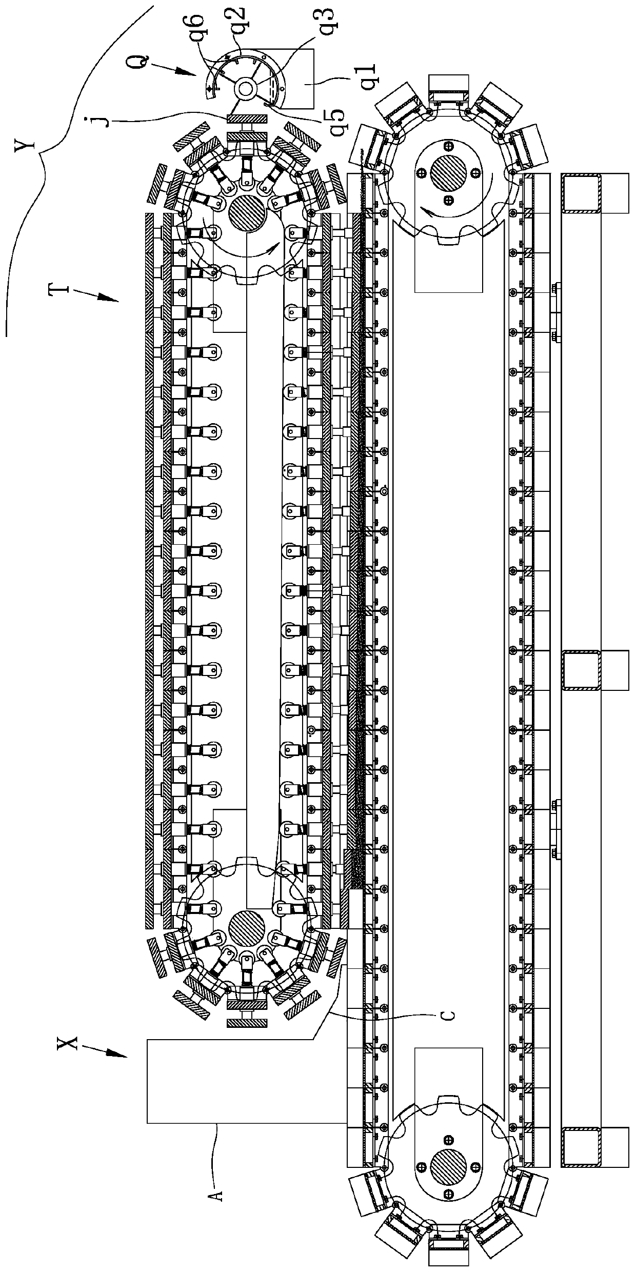 Integrated concentration and dehydration machine for sludge