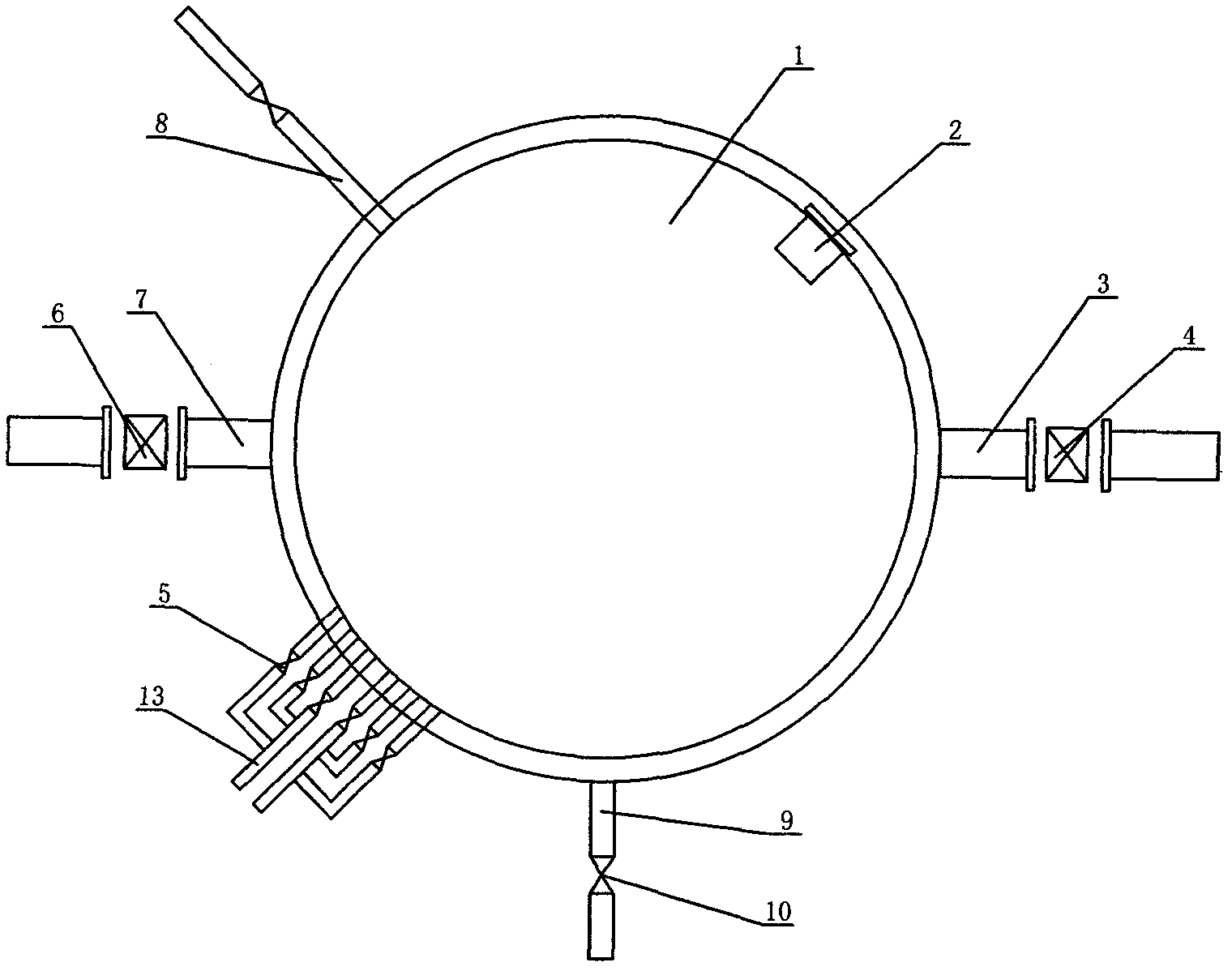 Fermentation tank for biogas engineering