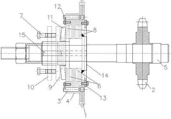 Soft starting driving double-mechanical-protection device and driving system using same