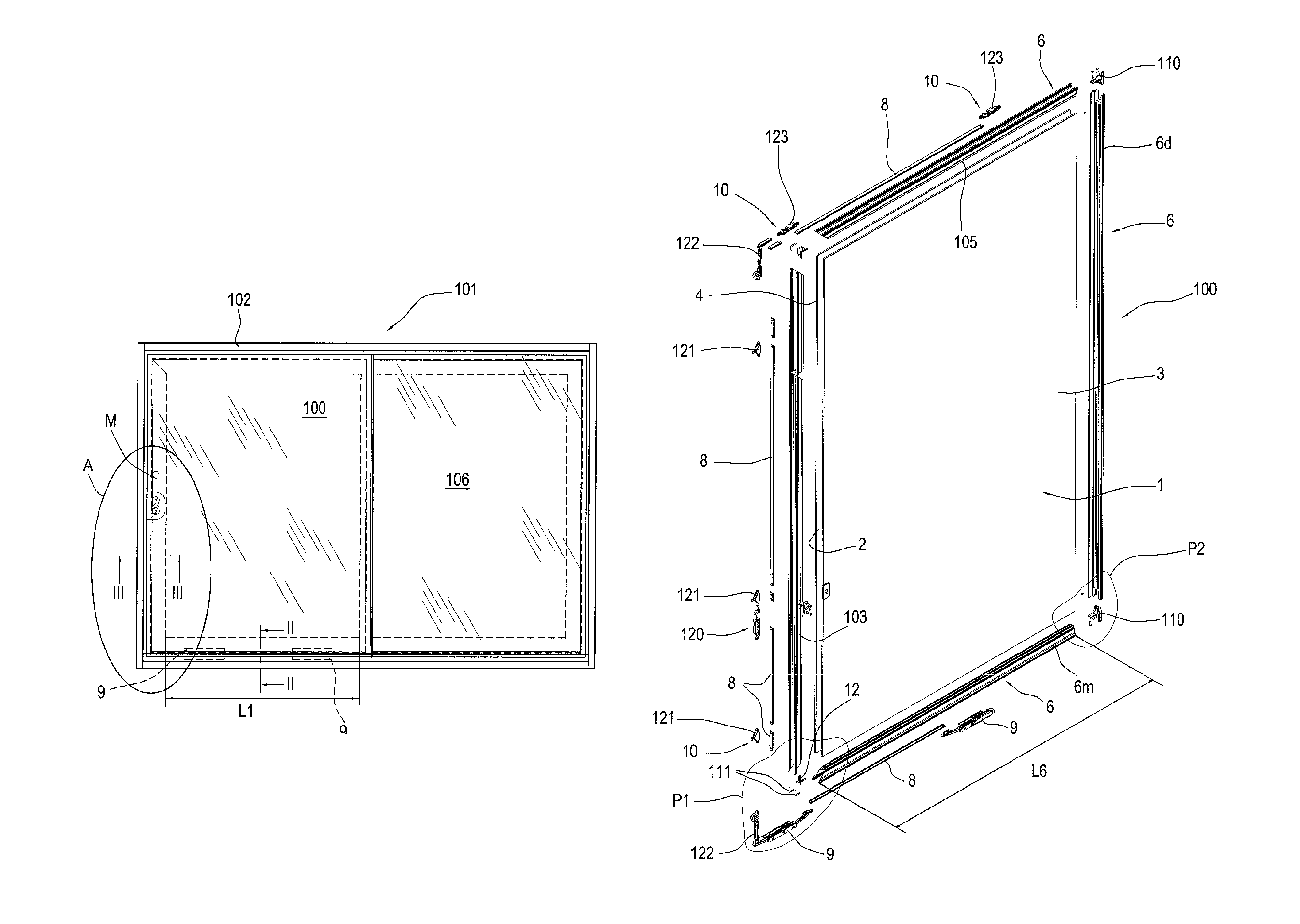 Sash for sliding door or window