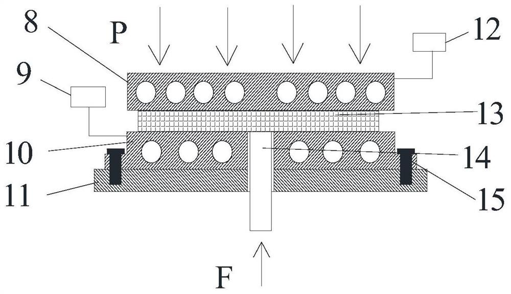 Vacuum impregnation and hot pressing curing molding method of carbon fiber composite materials