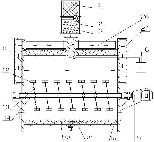 Temperature-controlled heat-conducting oil down drying machine