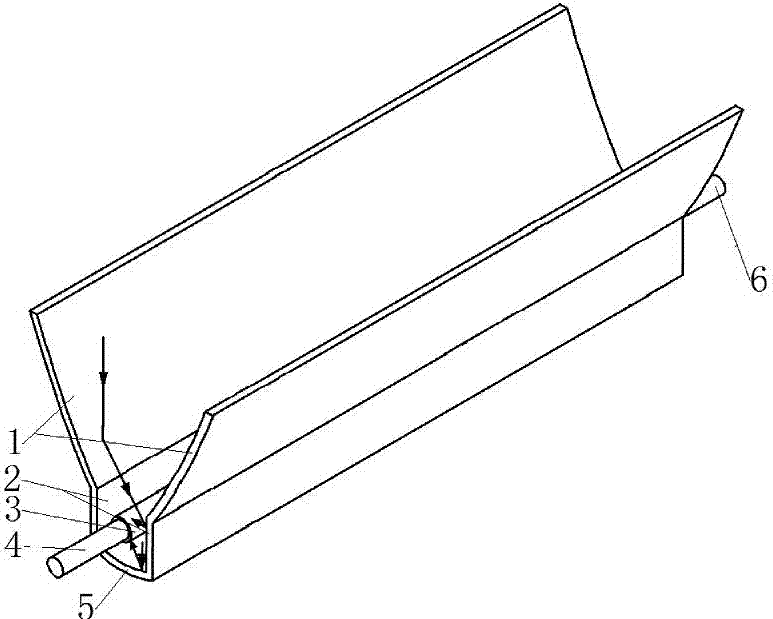 Paraboloid two-level heating solar thermal collector