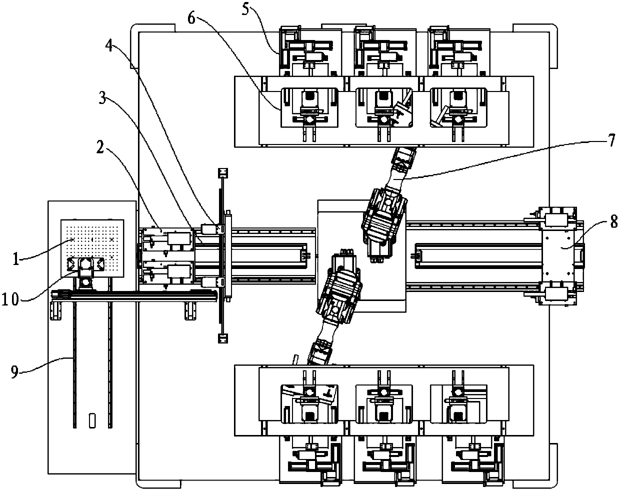 Liquid crystal screen power-on detection equipment