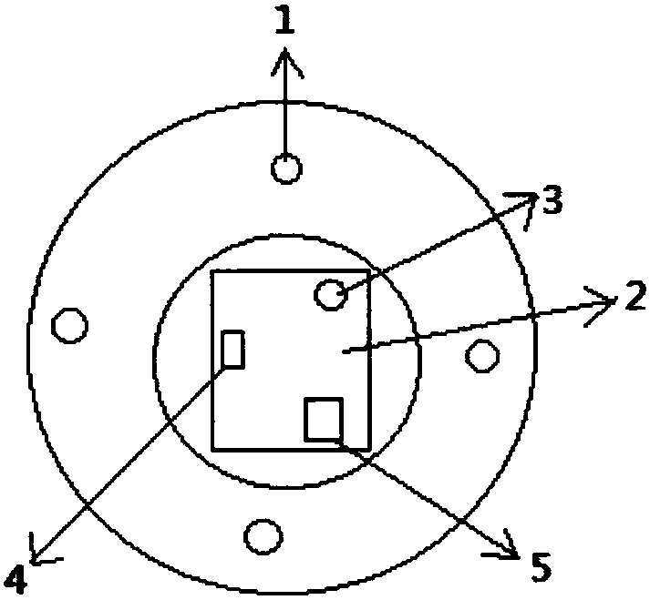 Intelligent lamp with function of detecting indoor harmful gas