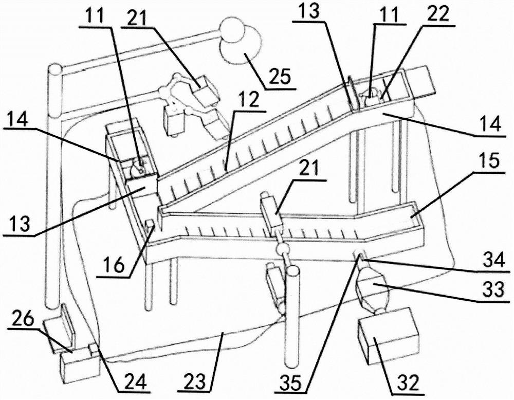 A simulated experimental platform for swarming animals to evacuate down the stairs